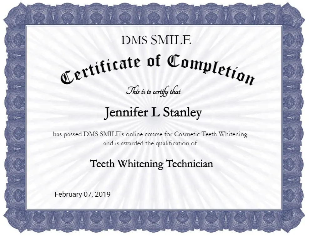 33757 teeth whitening certification skills