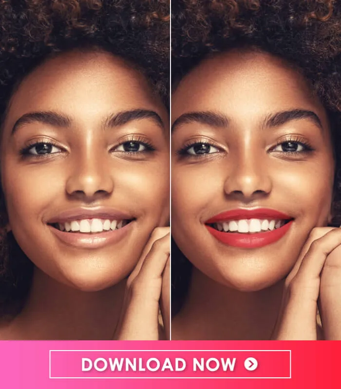 33983 teeth whitening photo editor interface