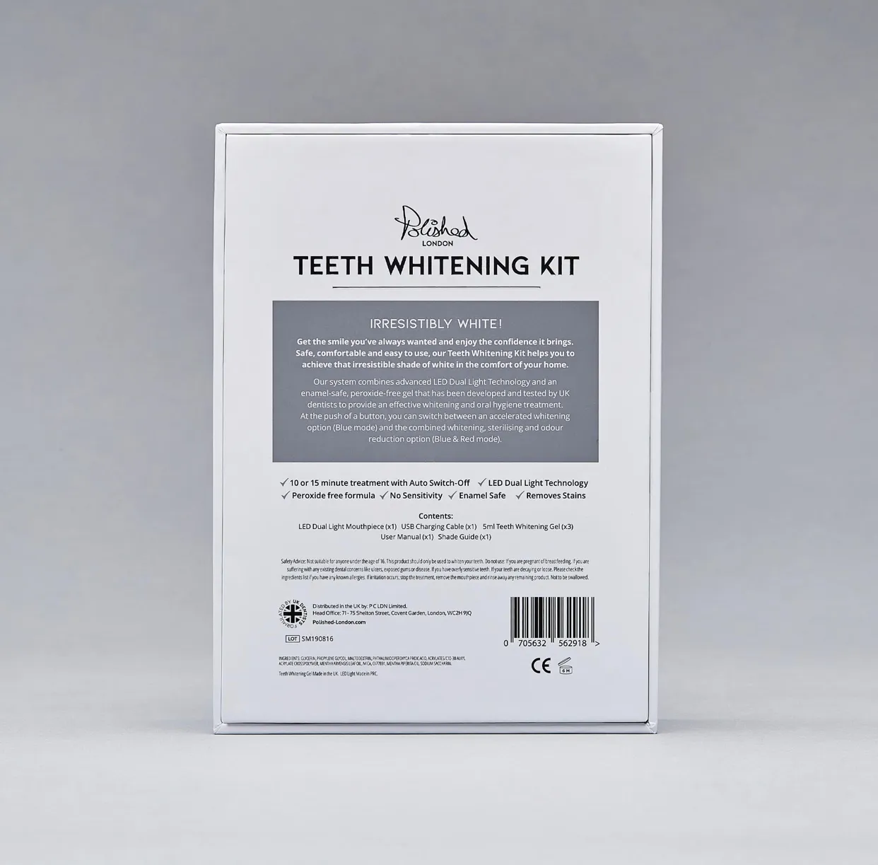 34057 teeth whitening kit ingredients